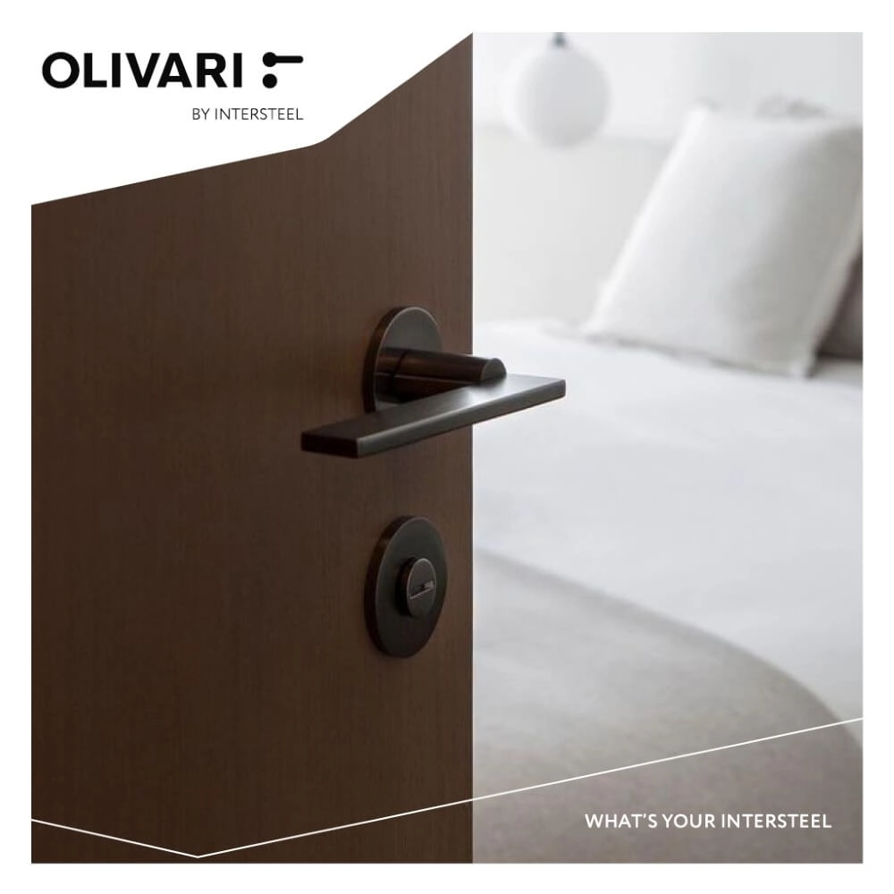 Deurklink Open antraciet Olivari 8714186524886