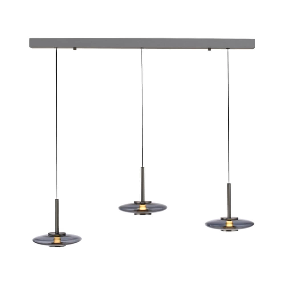 Hanglamp 3-lichts Pure Vitrum design grijs Paul Neuhaus 4012248382646