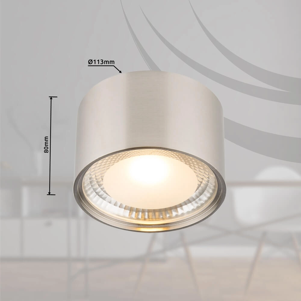 Plafondlamp Serena Ø 11,3cm nikkel Globo 9007371357819