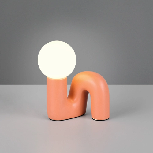 Tafellampje Quinn abrikoos Trio 4017807682267