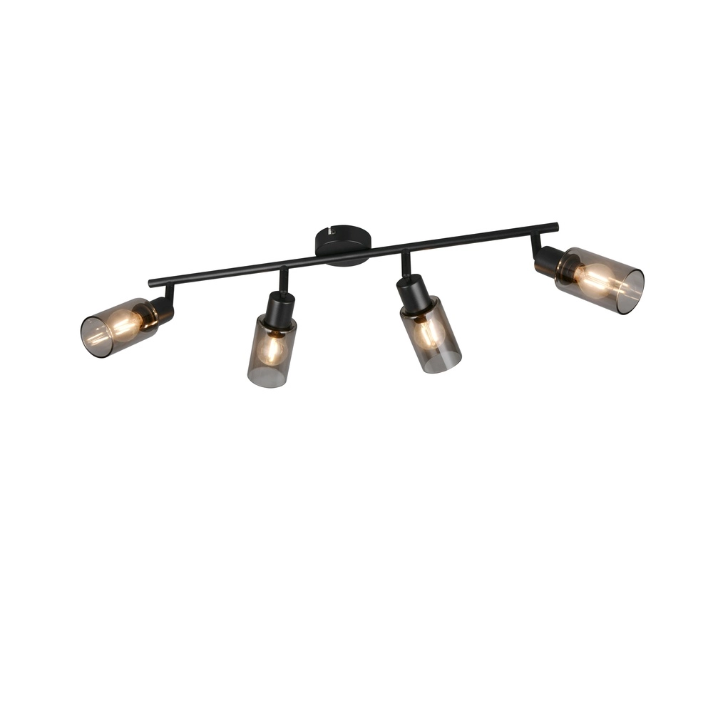 Design plafondlamp Mars 4-lichts zwart Trio 4017807670516