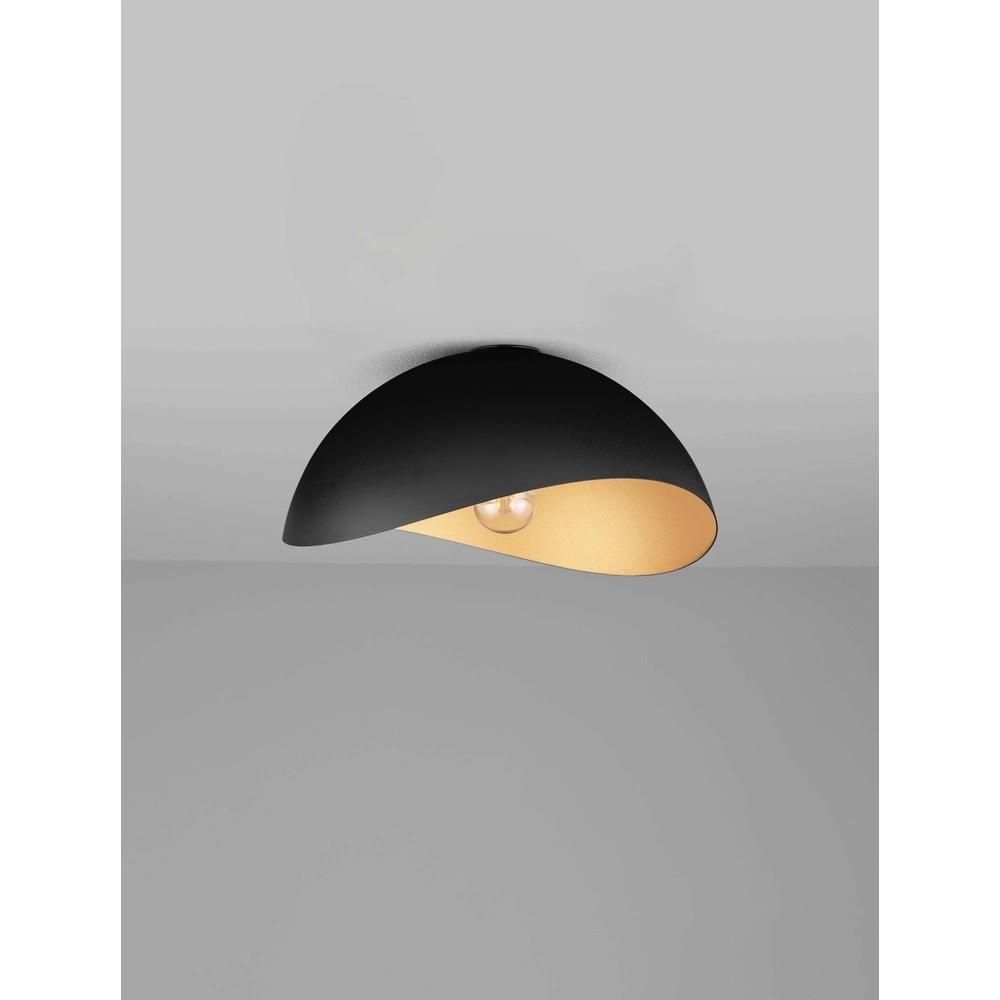 Plafondlamp Opsi zwart met goud Ø 40cm Lyora 5212017458025