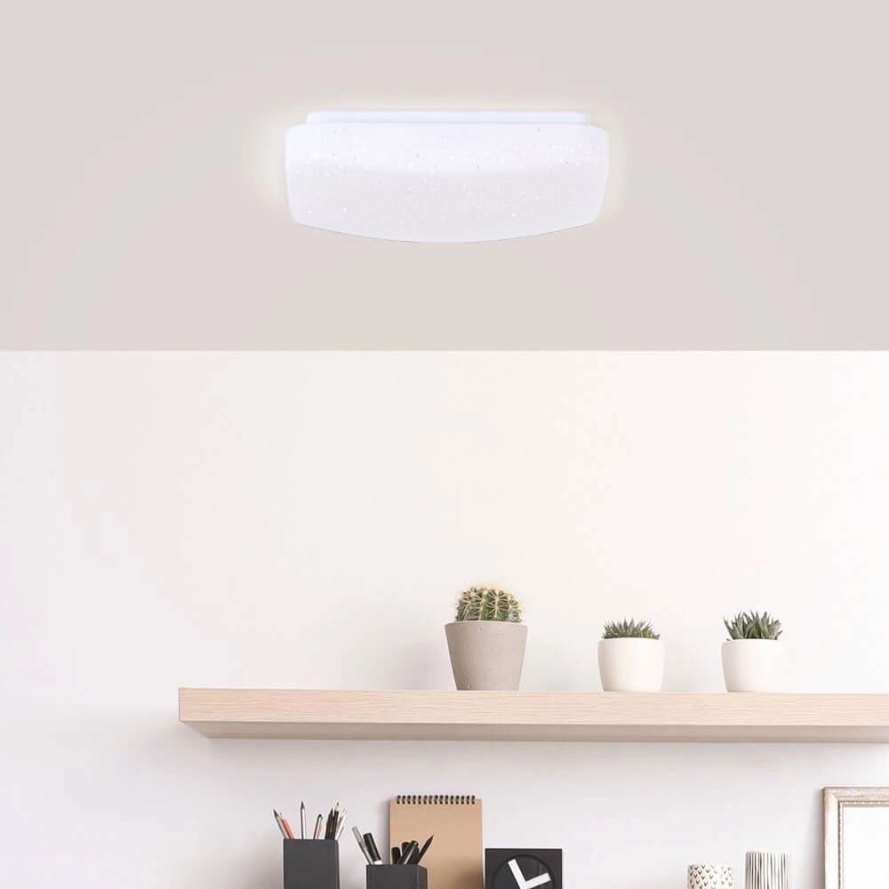 Plafondlamp Farica Starry 22cm - 4000K met sterrenfunctie Brilliant 4004353410444