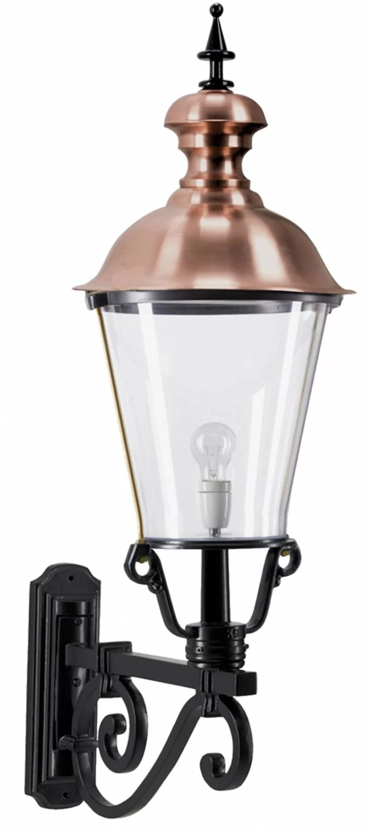 Nostalgische wand lantaarn Notaris XL zwart KS Verlichting 8714732127646