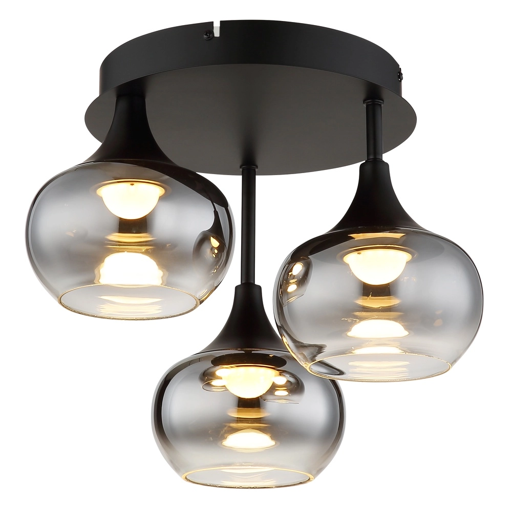 Zwarte plafondlamp Lui design