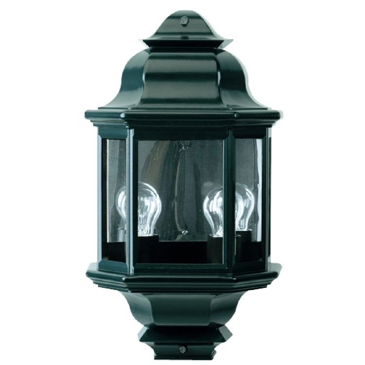 Klassieke muurlamp Turijn 2 zwart