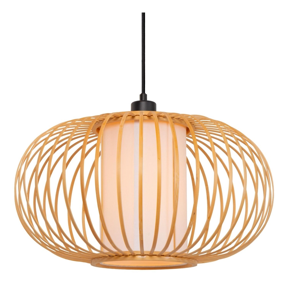 Hanglamp Thuline houtlook 3-lichts Lucide 5411212051806