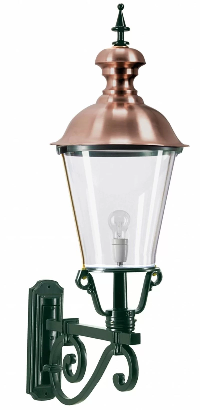 Nostalgische wand lantaarn Notaris XL zwart KS Verlichting 8714732127646