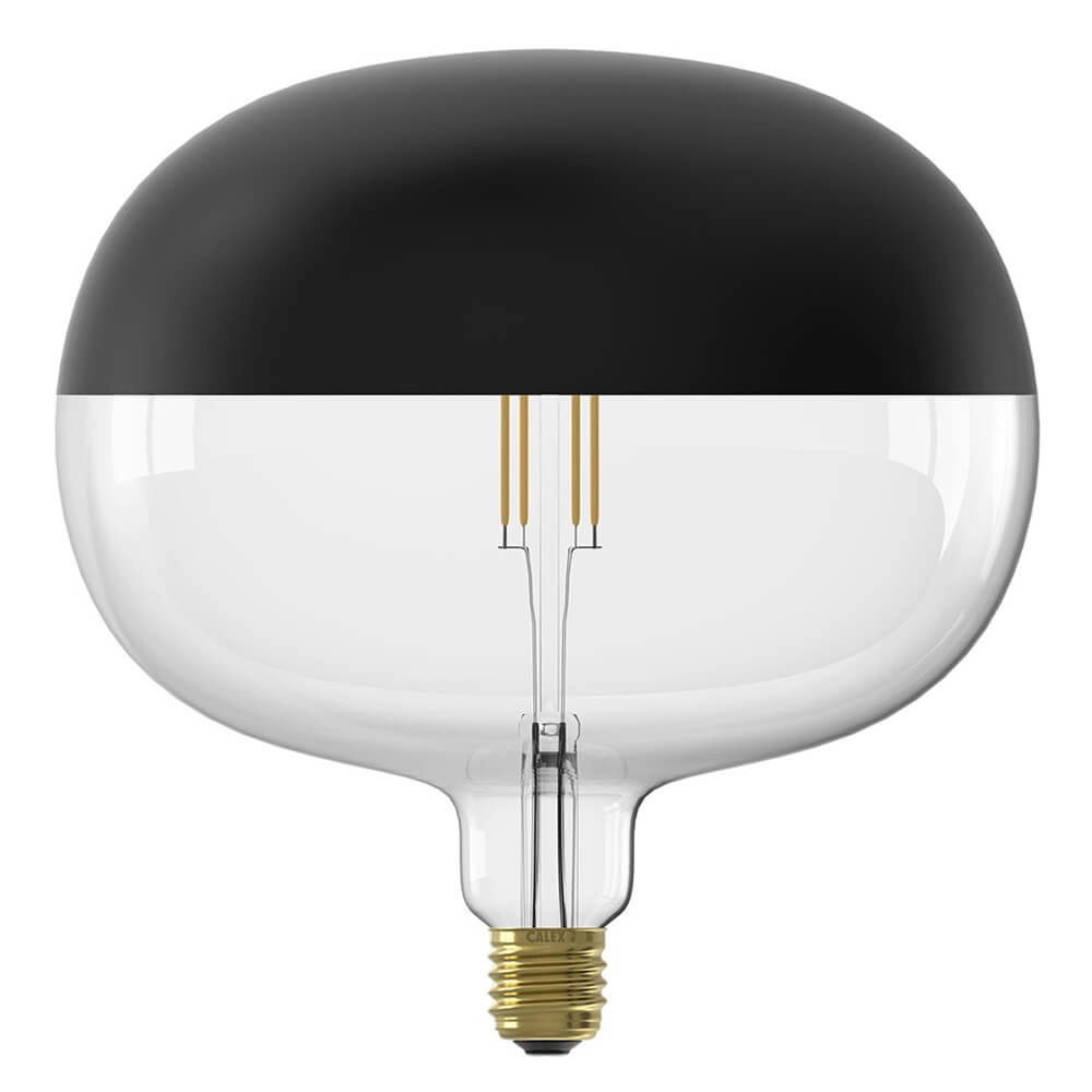 Boden Top Mirror Matt Black Circle 8712879150657