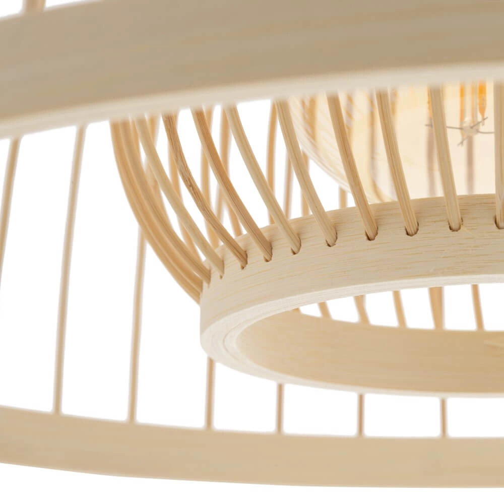 Natuurlijke hanglamp Krabi rotan Ø 40cm Lyora 5903139111584