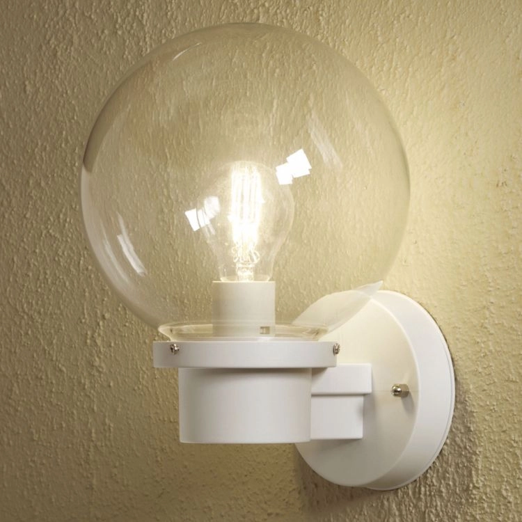Bollamp Nemi met schemersensor wit KonstSmide 7318307322255