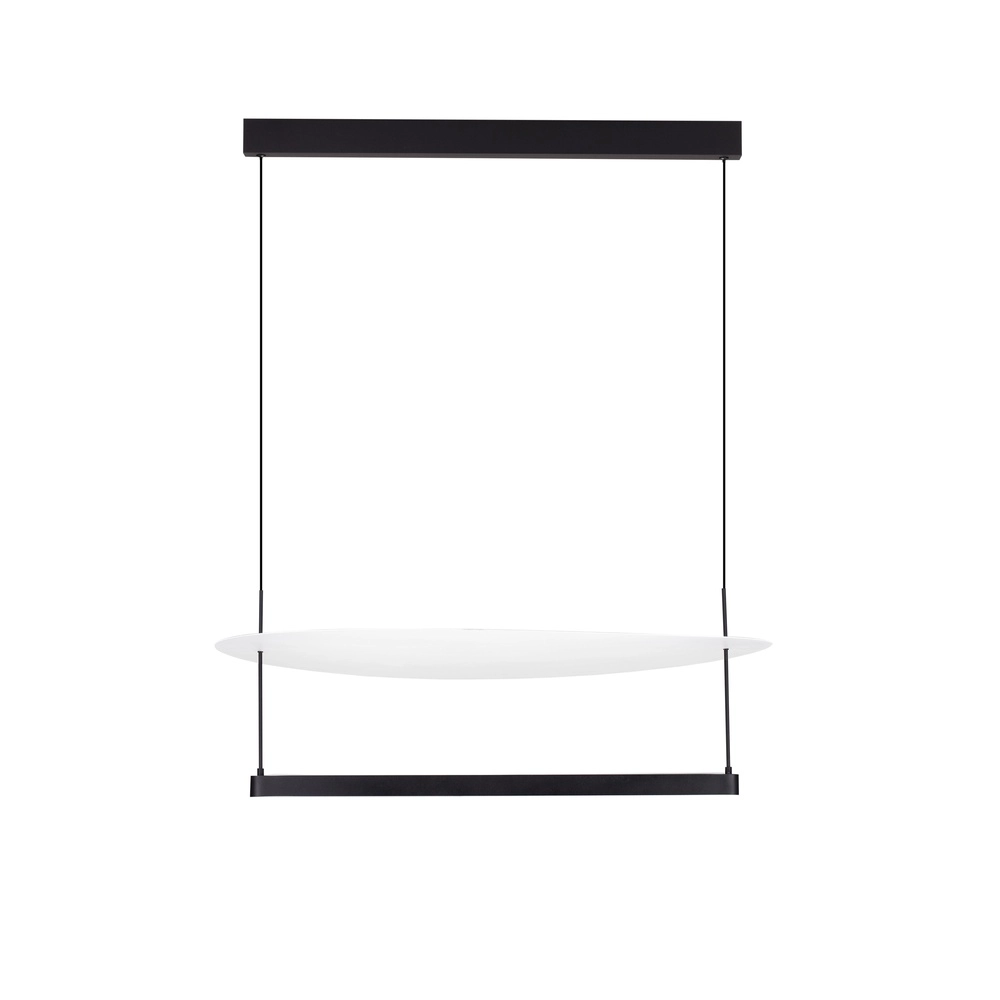 Hanglamp Diona Ø 80cm zwart met wit 2700K Lyora 5212017470874