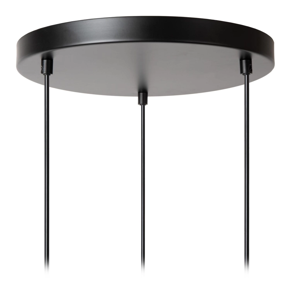 3-lichts hanglamp Chayanne design zwart met goud Lucide 5411212051561