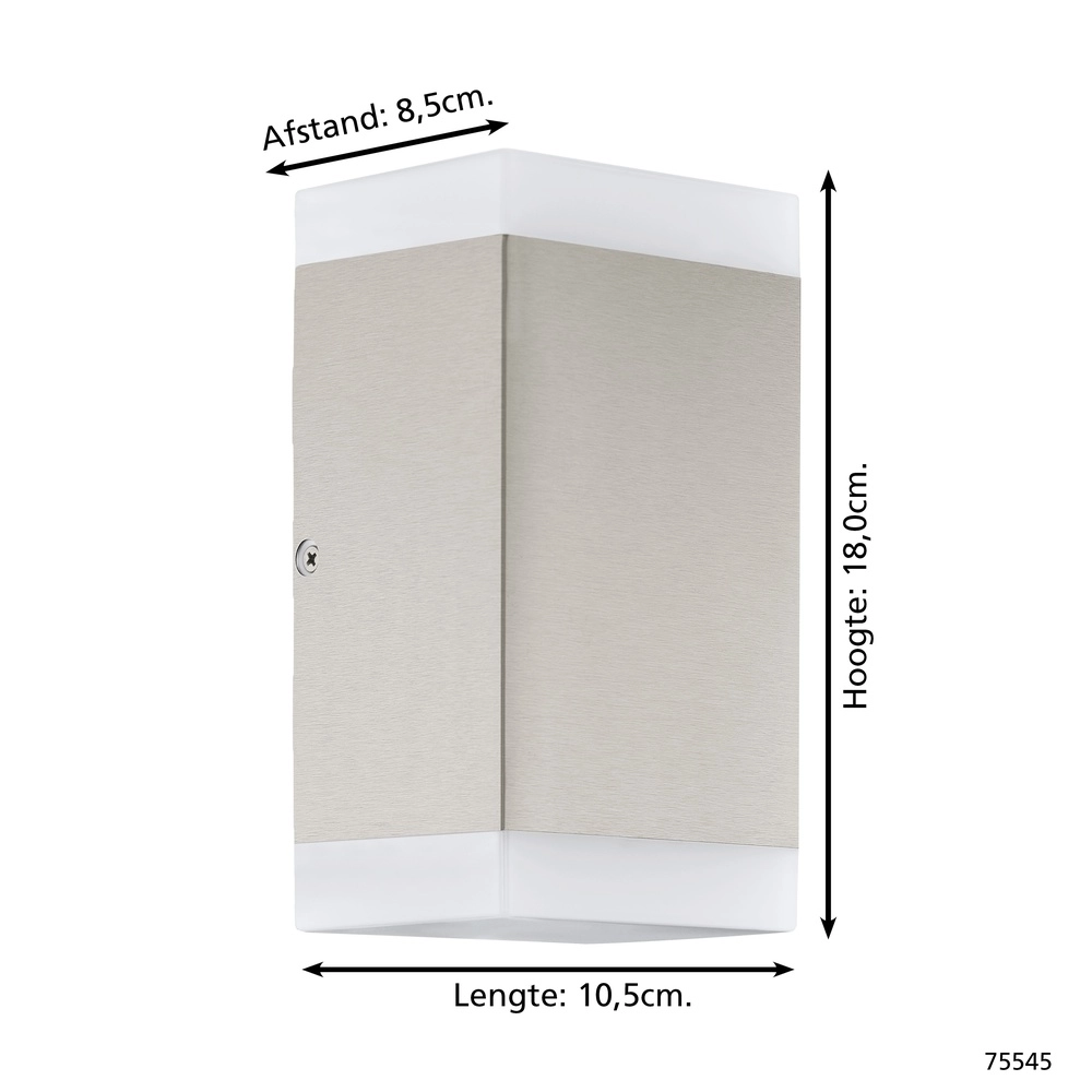 Design wandlamp Carpinera rvs Eglo 9002759755454