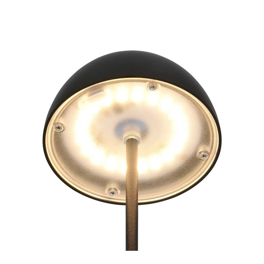 Oplaadbaar tafellampje Ortiz zwart Trio 4017807643312