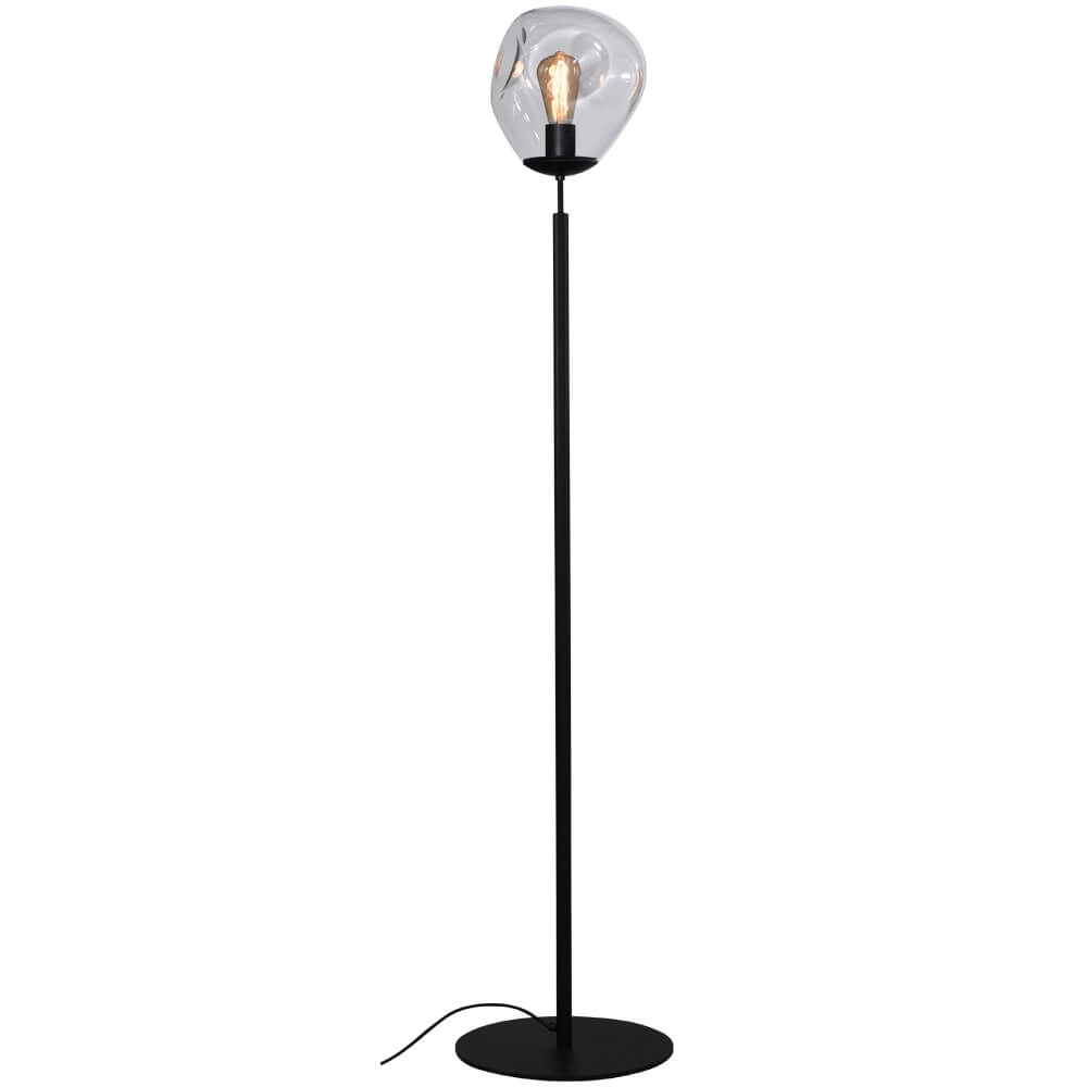 Vloerlamp Lava Ø 24cm helder glas