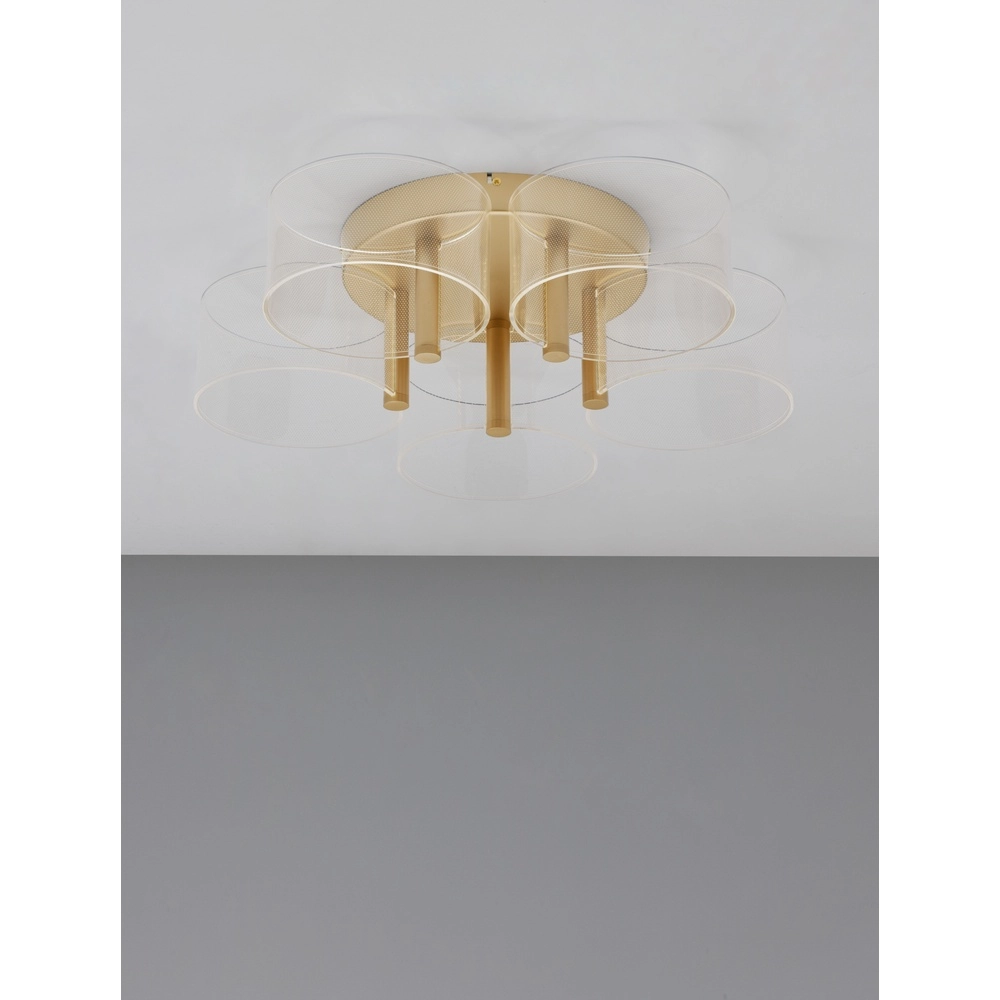 Design plafondlamp Gatlin goud Ø 56cm Design plafondlamp Gatlin goud Ø 56cm