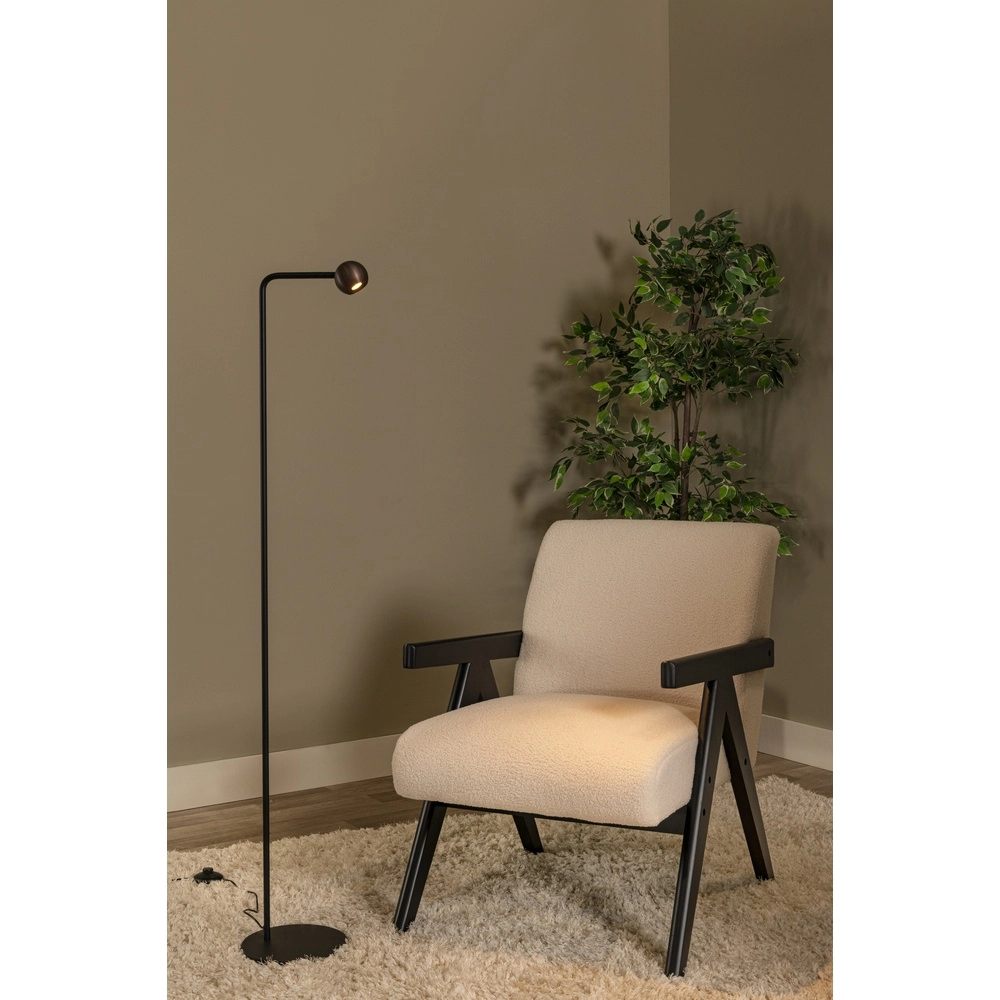 Design vloerlamp Montana koffie bruin Premium by Lucide 5411212680211