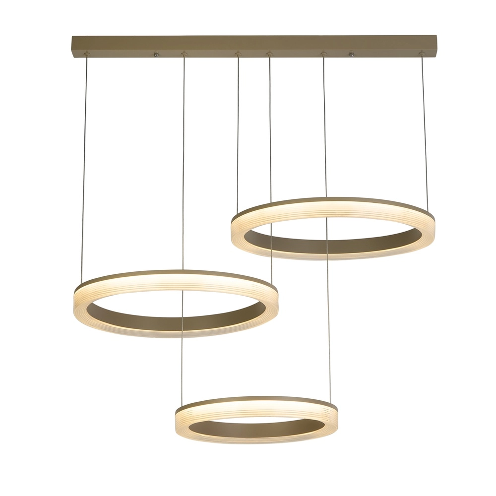 Design hanglamp Lumen Rings zand bruin