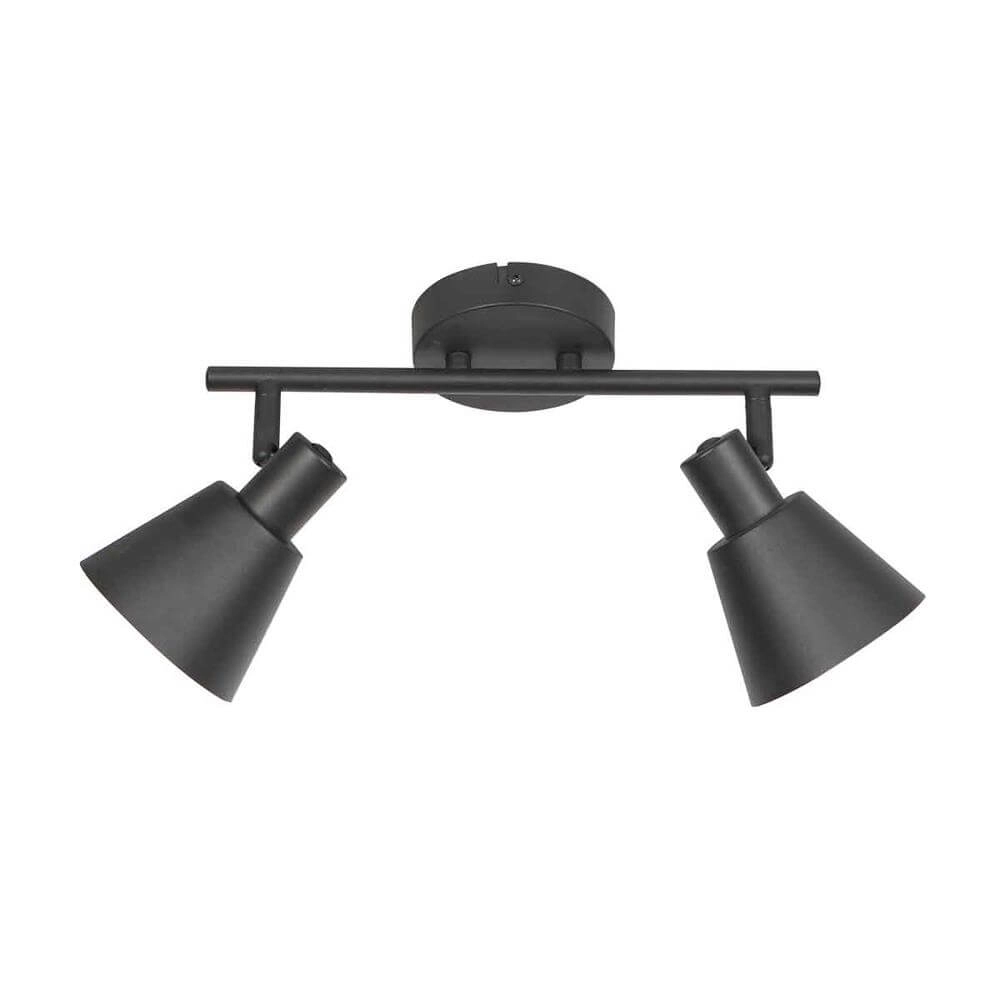 Plafondlamp Oeroe zwart met goud 2-lichts Steinhauer 8712746176339