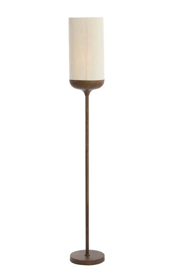 Vloerlamp Dania donkere hout print Light & Living 8717807759551