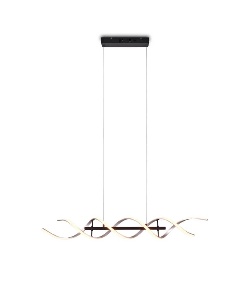 Design led hanglamp Sequence geborsteld metaal Trio 4017807540710