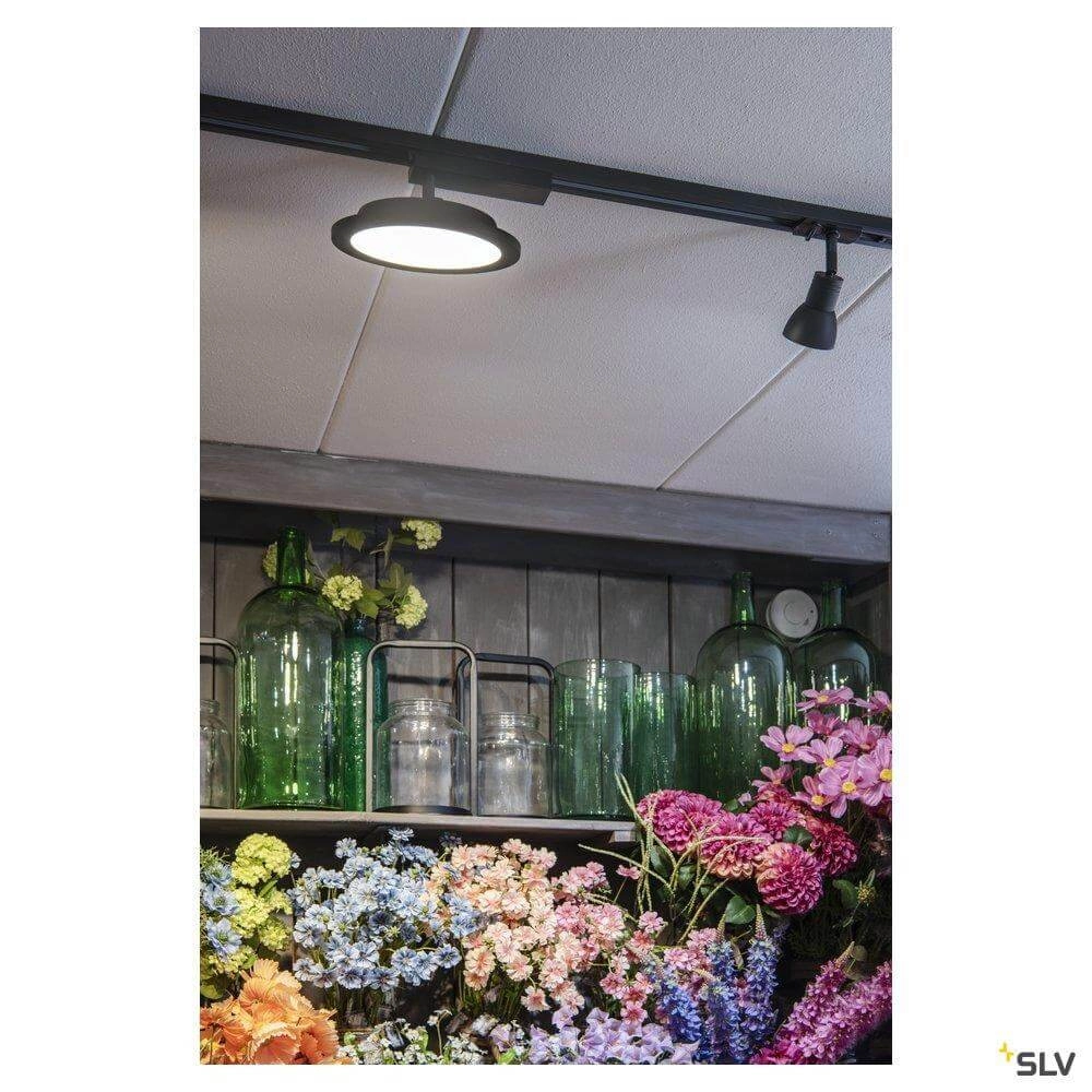 1-fase led paneel Panel Track rond zwart SLV 4024163250856