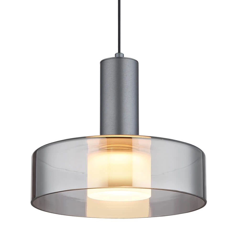 Strakke hanglamp Grant grijs Ø 22cm Globo 9007371474899
