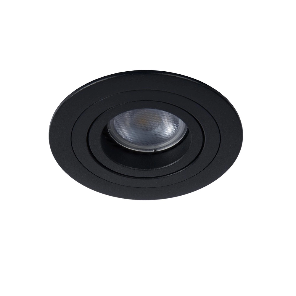 Inbouwspot Tube zwart Ø 9,2cm