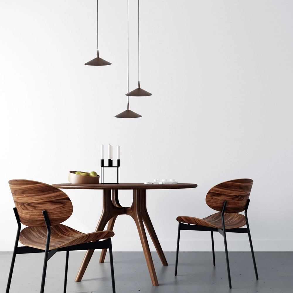 3-lichts hanglamp Ceppo cacao bruin Ø 18cm rond Masterlight 8718121358642