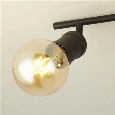 Plafondlamp Dance 4-lichts zwart Searchlight 5053423188720