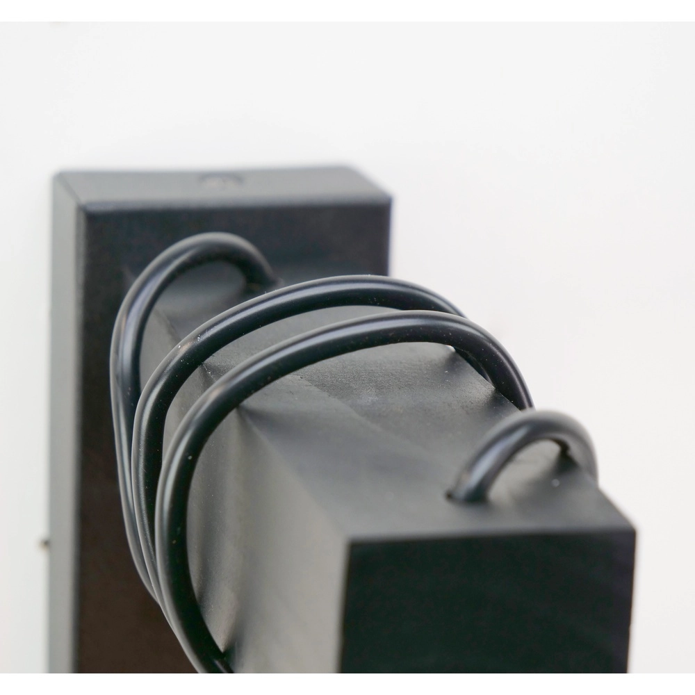 Landelijke wandlamp Townshend zwart hout Eglo 9002759307387