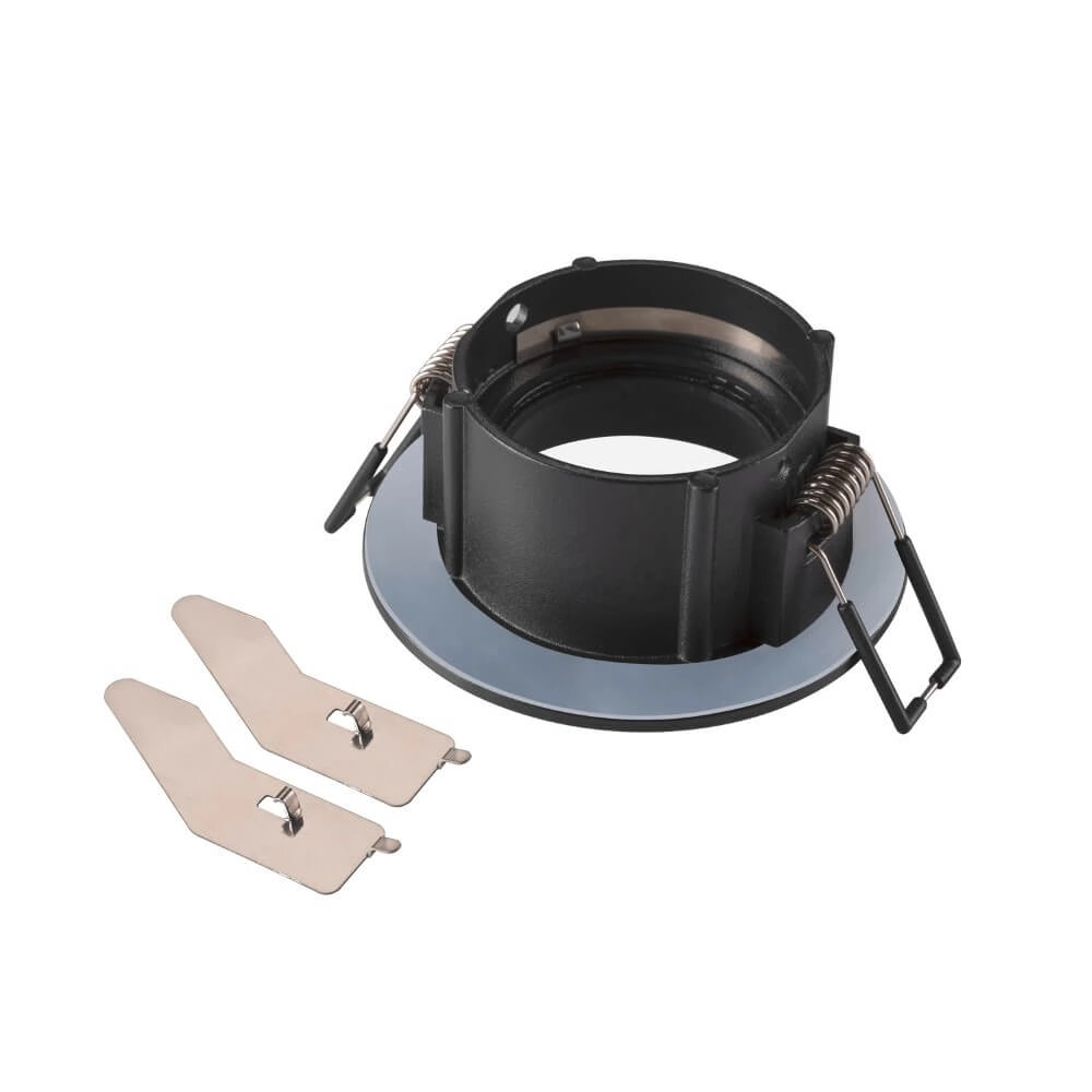 Inbouwring New Tria 68 IP65 rond zwart - zonder fitting SLV 4024163276443