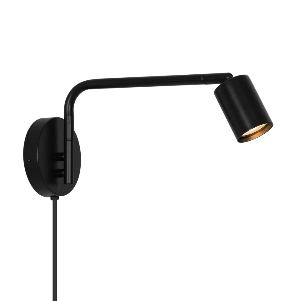 Leesspot Explore Long  1x GU10 - zwart