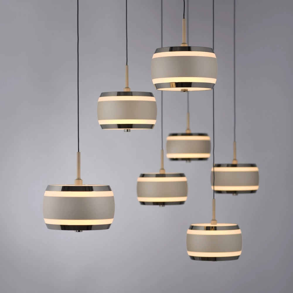 7L eettafel hanglamp Pure Falling Rings bronce Paul Neuhaus 4012248396605