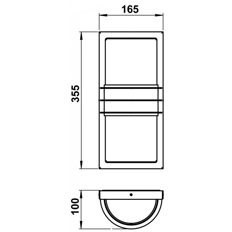 Buitenlamp balkon Rondo 35cm Albert 4007235961317