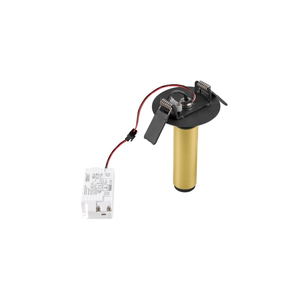 Inbouwspot Grip! S goud met zwart 2700K SLV 4024163304788