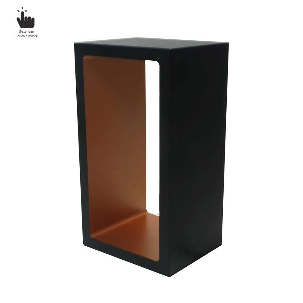 Design tafellamp Corridor zwart met roodkoper