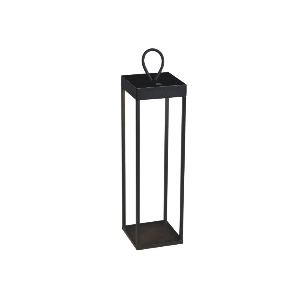 Zwarte terraslamp Ravello oplaadbaar KonstSmide 7318307812756