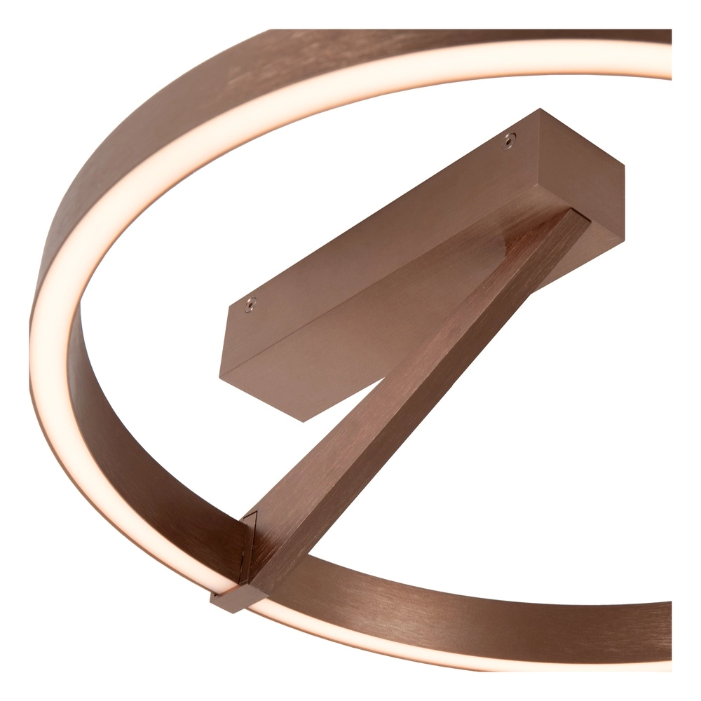 Design plafondlamp Applause Ø 40cm - koffie bruin - met afstandsbediening Premium by Lucide 5411212221797