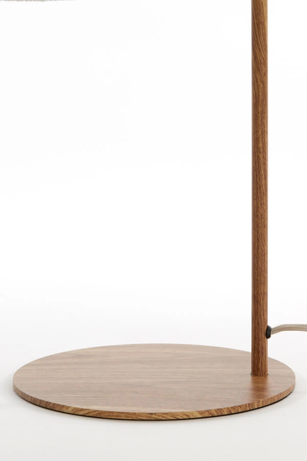 Japandi tafellamp Donio lichte hout print Light & Living 8717807710088