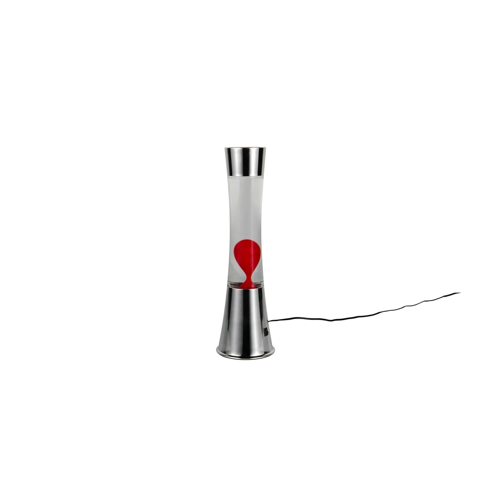 Lavalamp Etna zilver met rood Trio 4017807668445