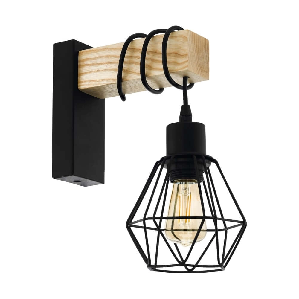 Houten wandlamp Townshend 5