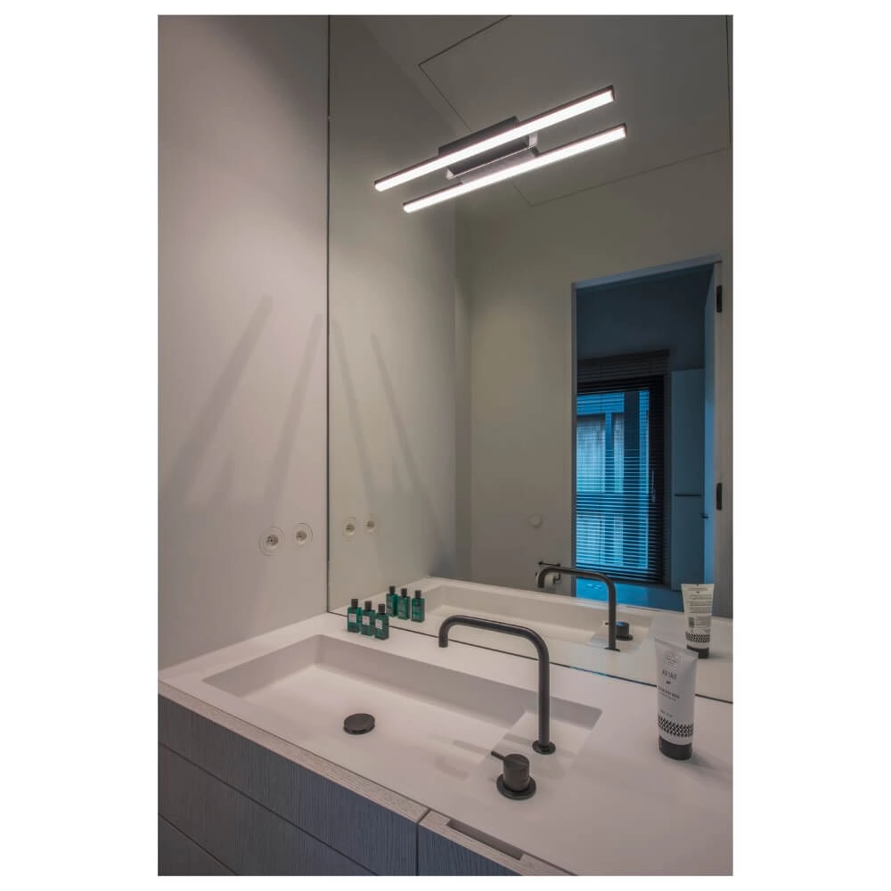 Led spiegel verlichting Glenos II zwart SLV 4024163236584