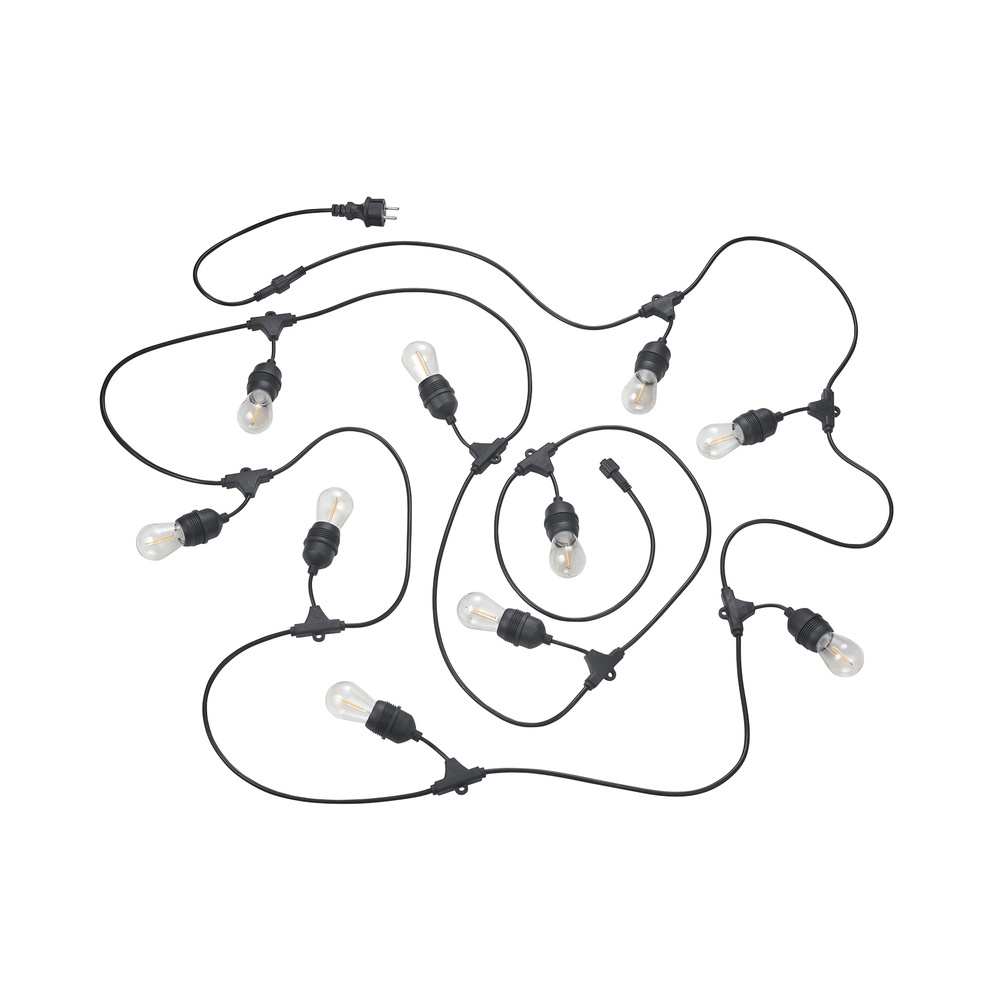 Feestverlichting Chain zwart 10-lichts Feestverlichting Chain zwart 10-lichts