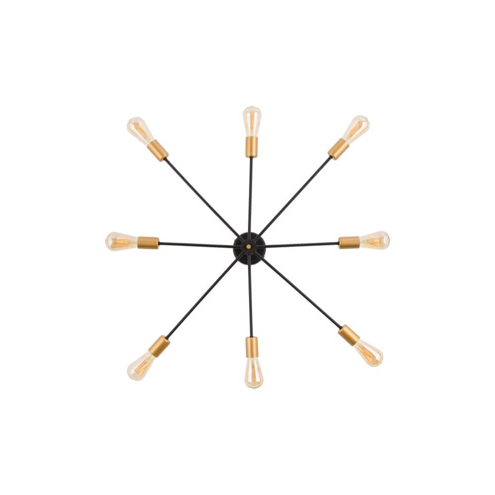 Zwart gouden plafondlamp Mill Lyora 5903139913591