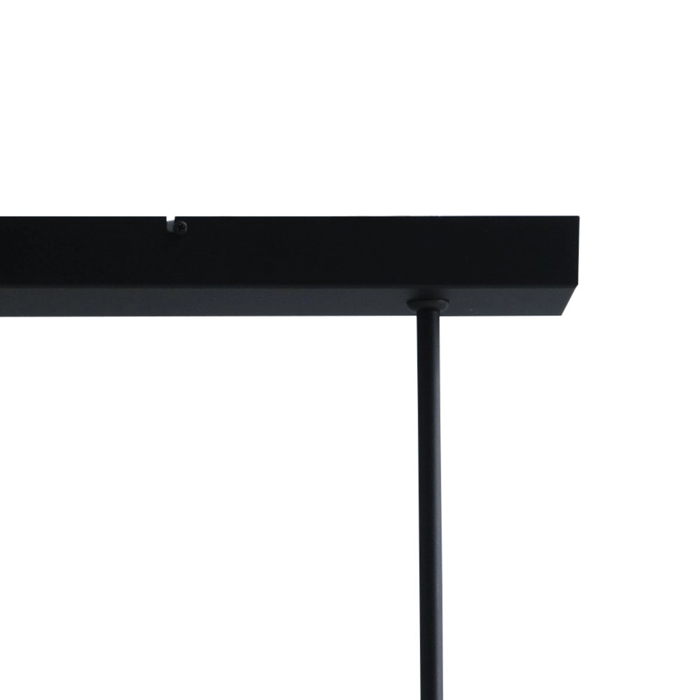 Zwarte eetkamer hanglamp Tube 12-lichts gouden fittingen Masterlight 8718121188713