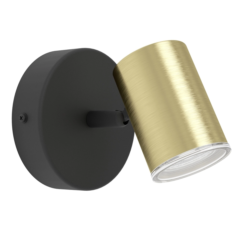 Badkamer spots Consuma 1 GU10 - zwart met goud