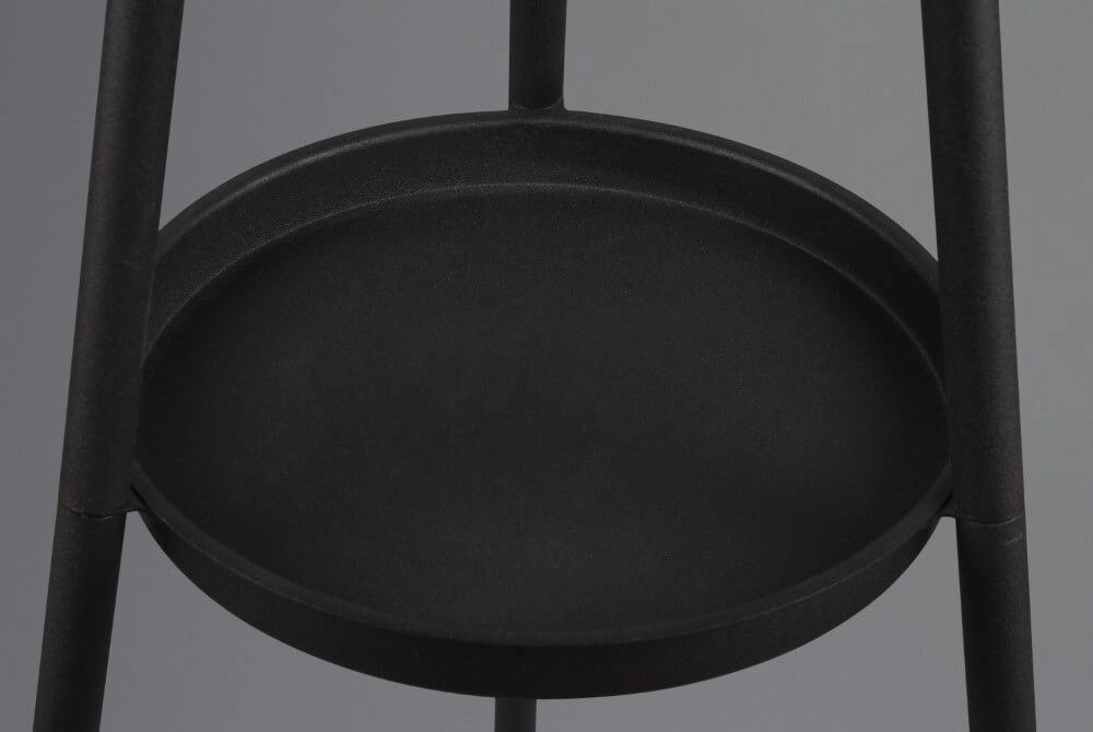 Staande vloerlamp Colette zwart met taupe kap Trio 4017807574548