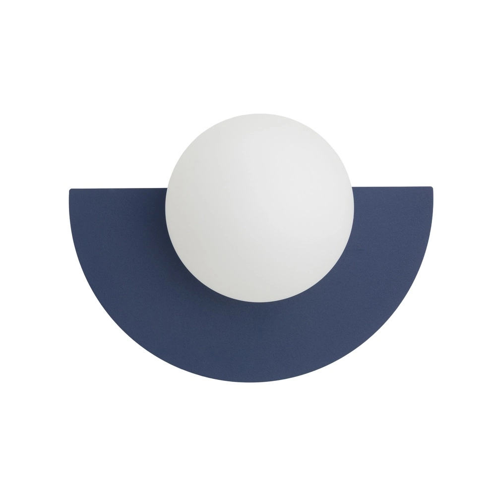 Wandlamp half Saturn marine blauw